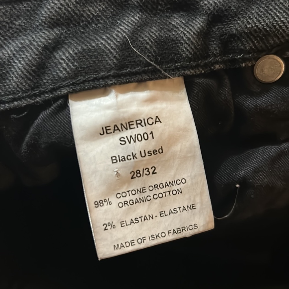 Jeanerica Classic Black Jean - Picture 8 of 9